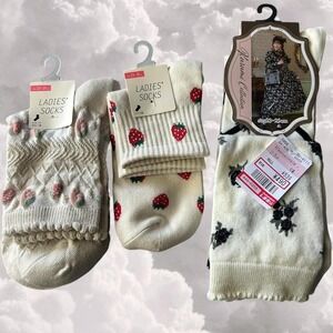 Japanese Kawaii Sock and Knee High Pack of 3 One Size